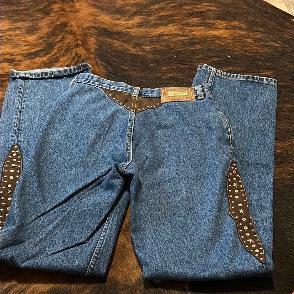Vintage Lawman jeansBrown Star Accents